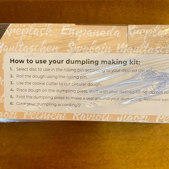 New! Dumpling Making Kit by Atlas Lion Kitchen - Picture 5 of 7
